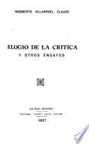 Elogio de la crítica