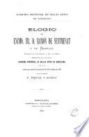 Elogio del Excmo. Sr. D. Ramón de Sentmenat y de Despujol