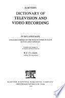 Elsevier's Dictionary of Television and Video Recording