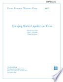 Emerging Market Liguidity and Crises