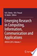 Emerging Research in Computing, Information, Communication and Applications
