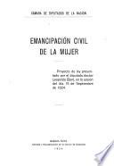 Emmancipación civil de la mujer