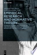 Empirical Research and Normative Theory
