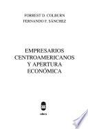 Empresarios centroamericanos y apertura economica