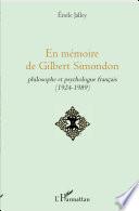 En mémoire de Gilbert Simondon
