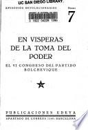 En visperas de la toma del poder