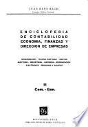 Enciclopedia de contabilidad, economía, finanzas y dirección de empresas: Cem-Gan