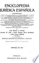 Enciclopedia juridica española ...