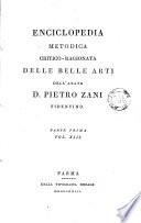 Enciclopedia metodica critico-ragionata delle belle arti