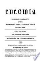 Encomia Bulletin Bibliographique de la Société International de Littérature Courtoise