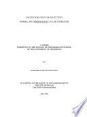 Encounters with the Institution