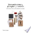 Encuadernar, plegar y coser