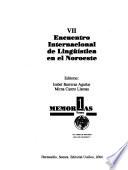 Encuentro Internacional de Lingüística en el Noroeste
