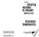 Encuesta nacional de hogares, junio de 1978