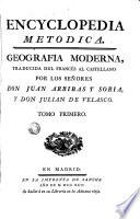 Encyclopedia metodica: geografia moderna, 1