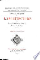 Encyclopédie de l'architecture et de la construction