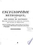 Encyclopédie méthodique