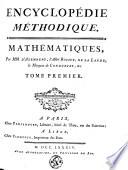 Encyclopédie méthodique ou par ordre de matières