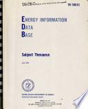 Energy Information Data Base