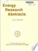 Energy Research Abstracts