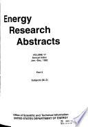 Energy Research Abstracts
