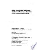 Enfoques críticos sobre literatura francesa