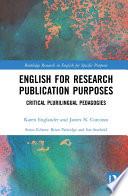 English for Research Publication Purposes