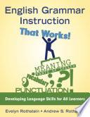 English Grammar Instruction That Works!