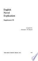 English Novel Explication