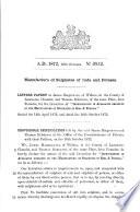 English Patents of Inventions, Specifications