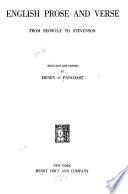 English Prose and Verse from Beowulf to Stevenson