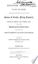 English Reports in Law and Equity