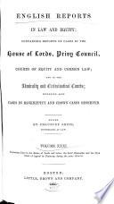English Reports in Law and Equity