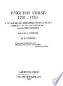 English Verse 1701-1750