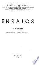 Ensaios: Conferências e teses. Estudos e nótulas camonianas