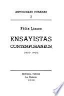 Ensayistas contemporáneos, 1900-1920