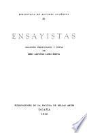 Ensayistas : seleccion, presentacion y notas de Ciro Alfonso Lobo Serna