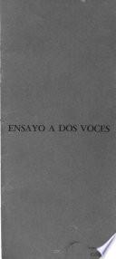 Ensayo a dos voces : [poema]