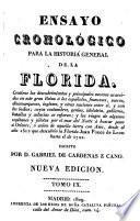 Ensayo cronológico para la historia general de la Florida
