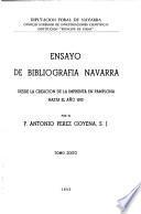 Ensayo de bibliografía navarra
