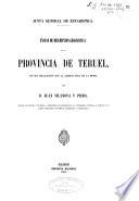 Ensayo de descripcion geognóstica de la provincia de Teruel, en sus relaciones con la agricultura de la misma