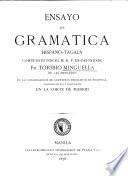 Ensayo de gramatica hispano-tagala