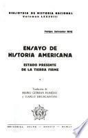 Ensayo de historia americana