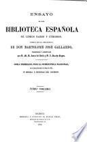 Ensayo de una biblioteca española de libros raros y curiosos