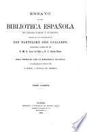 Ensayo de una biblioteca española de libros raros y curiosos