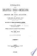 Ensayo de una biblioteca ibero-americana de la Orden de San Agustin