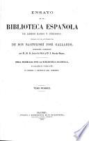 Ensayo de una bibliotheca espanola de libros raros y curiosos