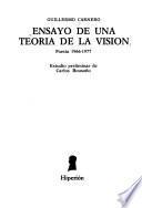 Ensayo de una teoría de la visión