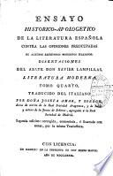 Ensayo historico-apologetico de la literatura española contra las opiniones preocupadas de algunos escritores modernos italianos. Disertaciones del abate Don Xavier Lampillas. Literatura antigua. Tomo primero [-tomo septimo]. Traducido del italiano por Doña Josefa Amar, y Borbon socia de mérito de la Real Sociedad Aragonesa, y de honor y mérito de la Junta de Señoras, agregada a la Real Sociedad de Madrid. Segunda edicion, corregida, enmendada, é ilustrada con notas, por la misma traductora