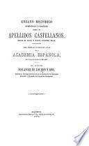Ensayo histórico, etimológico y filológico sobre los apellidos castellanos, desde el siglo X hasta nuestra edad